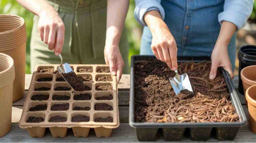 How to Make Seed Starter Mix with peat-free and organic variations for eco-friendly gardening.