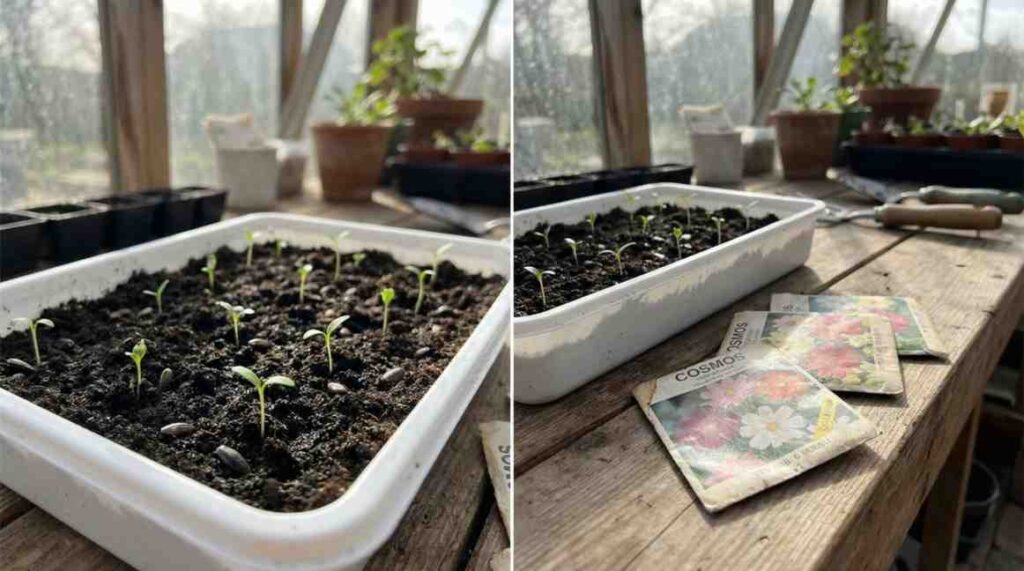 How to Collect Cosmos Seeds to achieve strong germination and healthy seedling growth.